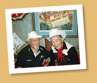 Izzy with Roy Rogers ~1990