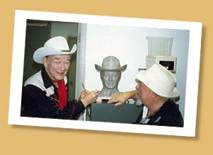 Izzy with Roy Rogers ~1990